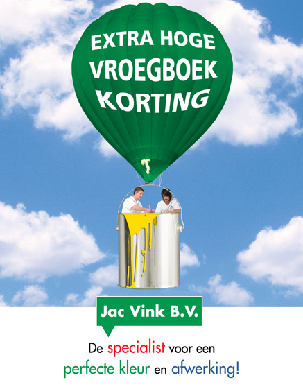 Extra hoge vroegboekkorting. Daar word je écht vrolijk van!