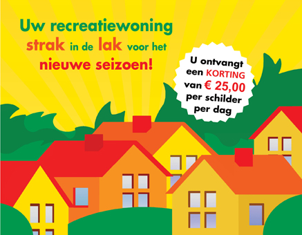 Uw recreatiewoning strak in de lak voor het nieuwe seizoen!