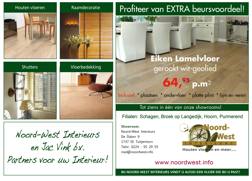 Jac Vink en Noord West Partners voor uw interieur!