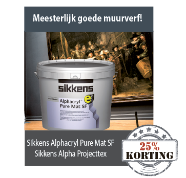 Sikkens; Meesterlijk goede muurverf! Nu in de aanbieding bij Partners at Home