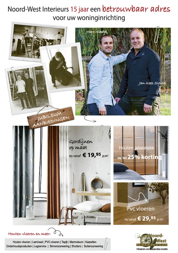 15 jaar Noord-West Interieurs