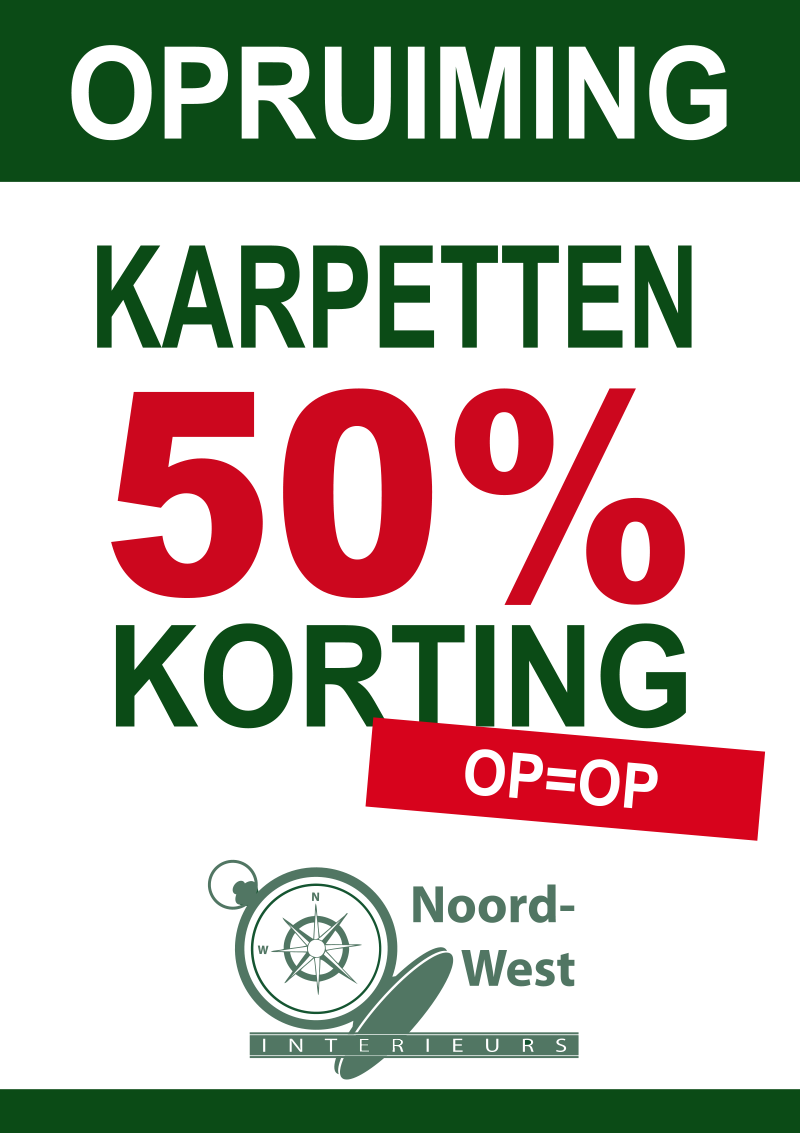 SUPER AANBIEDING BIJ NOORD-WEST INTERIEURS IN BROEK OP LANGEDIJK