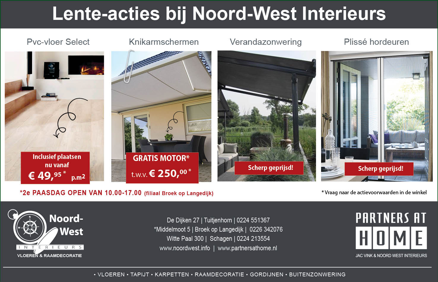 Super-acties bij Noord-West Interieurs