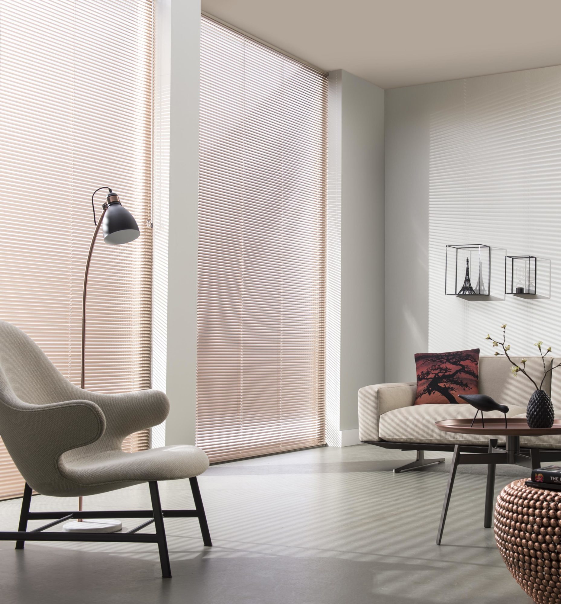 Horizontale jaloezieën. De perfecte combinatie van sfeer en techniek.
