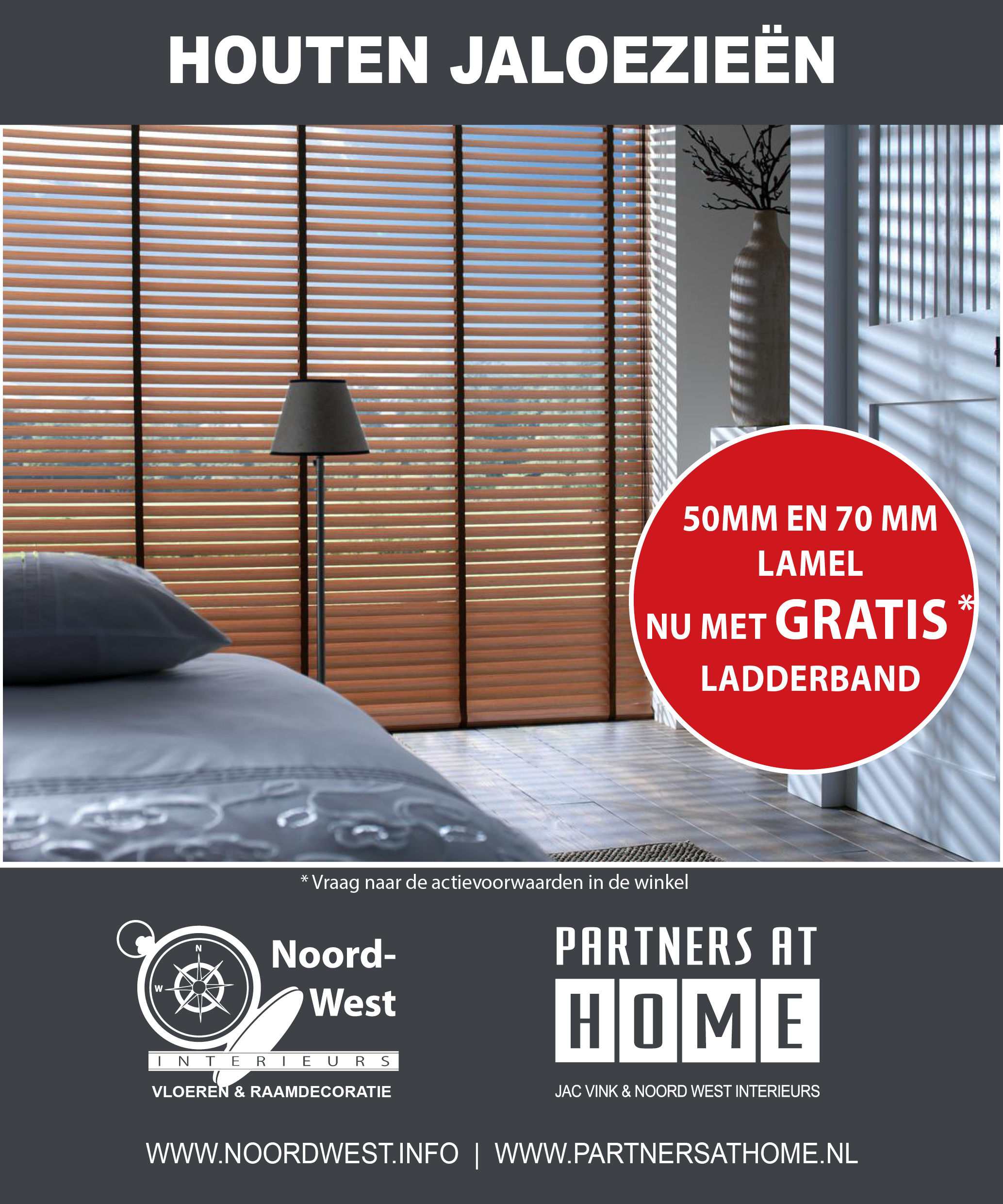 Breng sfeer in huis met houten jaloezieën van Noord-West Interieurs