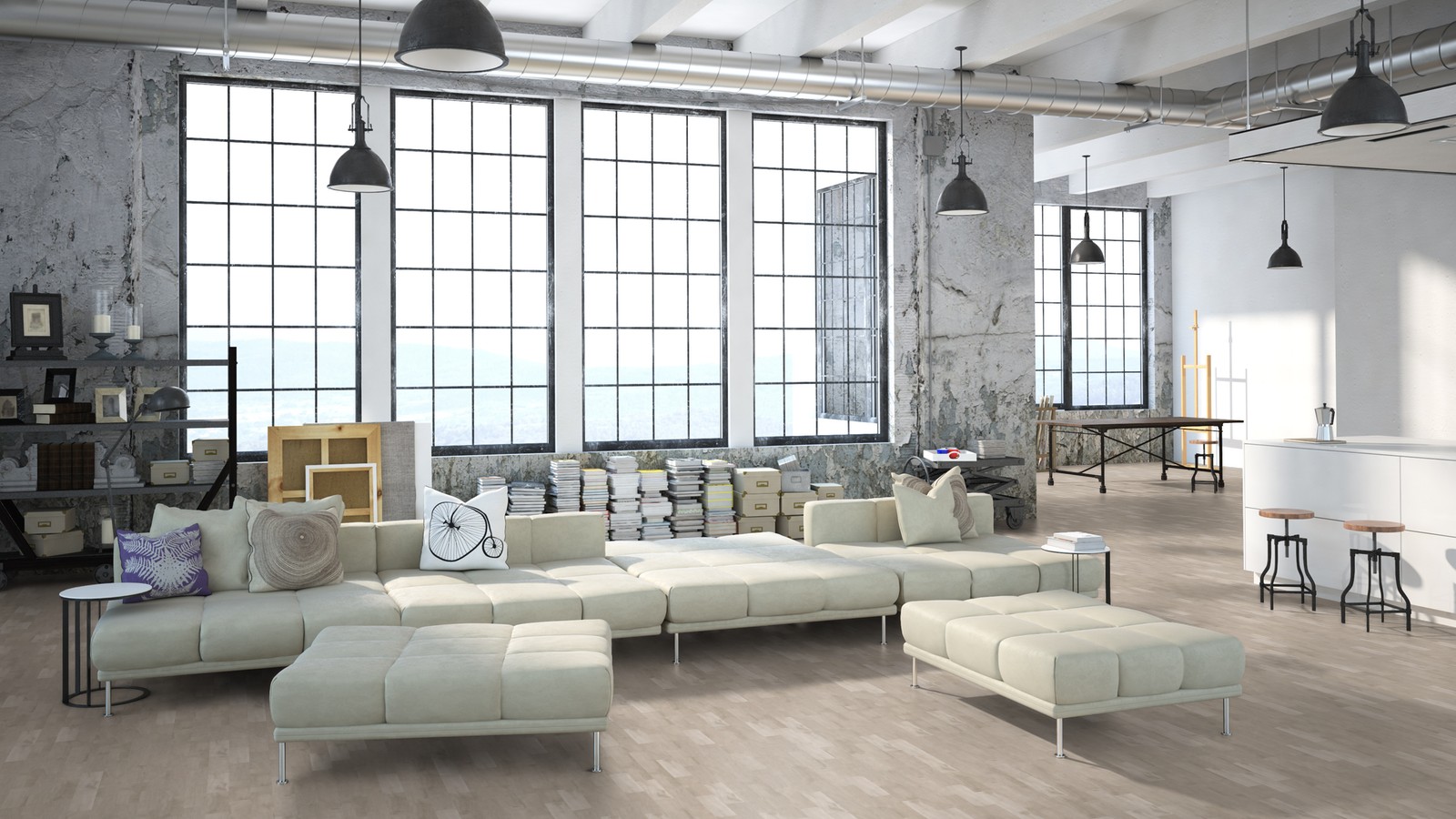 Robuuste industriële PVC vloeren voor jouw industriële stijl